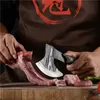 Ręcznie robione kute topór kuchenny szef kuchni Boning Nóż nożem mięso narzędzia Butcher Fire Hatchet Tactical Tomahawk Toperz Outdoor Tools7406005