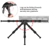 Airsoft M4 AR 15 Tillbehör Aluminium Tactical Separated V9 Bipod Passar M-Lok Systemskena för jaktskytte svart