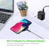 2-pack 18W QC 3.0 USB Wall Charger Fast Charging Phone Charger Adapter متوافق مع الشاحن اللاسلكي ، Samsung Galaxy S10 S9 S8 Note 8 9 ،