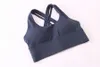 Top Women Workout Allenamento Sport Bra Black Yoga Suit Fitness Dry Fitness Quick Wear Blue Colore WT004269V