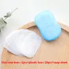 20PCS/box Disposable Anti dust Mini Travel Soap Paper Washing Hand Bath Cleaning Portable Boxed Foaming Soap Paper Scented Sheets HH9-3192