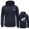 Hommes Hoodies Sweats AVICII Hommes/Femmes Sweat Musique DJ Hip Hop À Capuche Noir Veste Hommes Vêtements De Mode Zipper À Capuche Hombre