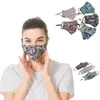 Masque de bouche réutilisable lavable en coton floral à imprimé fin Masques anti-poussière pour l'extérieur Masque anti-poussière PM2.5