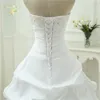 Suknia ślubna Linia Vestido De Noiva Aplikacja Cekiny Sweetheart Casamento White Ivory Plus Size 2020 Suknie ślubne OW 2043