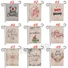 Merry Christmas Garden Flag Xmas Brief Bomen Rendier Opknoping Banner Vlaggen Party Decoratie Kerstvlagjes 30 * 45cm T2I51410