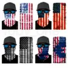 Amerika Bayrağı Baskı Kafa bandanas Koruyucu Maske atkısı Sihirli Bisiklet Bandana Şapkalar Başörtüsü Parti Maskeler Malzemeleri RRA3480