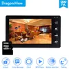 Dragonsview – visiophone avec écran de 7 pouces, système d'interphone vidéo avec caméra MP3 MP4, déverrouillage, détection de mouvement, étanche