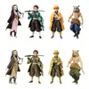 Japon Anime Demon Demon Slayer Kimetsu No Yaiba Figure Kamado Tanjirou Nezuko PVC Action Figure Guerrier Modèle Figuaux Toys Cadeaux