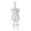 Iced Out Cartoon Puppets Pendant & Necklace Cubic Zirconia Necklace Fashion Hip Hop Jewelry Mens Gift Y2008102452