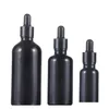 2020 nouveau Design 10 ml 15 ml 20 ml 30 ml 50 ml 100 ml flacons compte-gouttes en verre noir E bouteilles en verre liquide pour essentiel