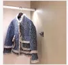 Nouveau automne hiver mode femmes style français rétro ample palazzo tweed laine épaississement manteau casacos S M L XL