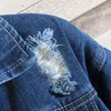 Zaful Jean Jackets płaszcze mężczyźni Odłączane niszczanie odzieży wierzchniej 2020 Zimowe biodro mężczyźni modny bombowiec Raped Denim Kurtka 1911868