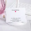arkadaşlık bir dilek tut Teşekkür bilekliği kartı sevgiyle yapılmış senin için bir tane şans tılsımı sevgiyle el yapımı Takı Ambalajı