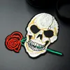 Rose Skull (Grootte: 10x8.8cm) DIY Doek Badges Mend Versier Patch Jeans Jassen Bag Kleding Kleding Naaiende Decoratie Applique