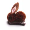 Women Cute Faux Fur Hairpin Barrettes Girls Hair Tie Ponytail Winter Hair Ornament Accessories1282a