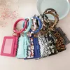 Porte-clés de porte clés de porte-clés de portefeuille PU en cuir PU en cuir o clé avec sac de bracelet assorti pour femmes filles5747391