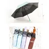 Портативная портативная ультрафиолетовая защита от ультрафиолетовой защиты от трех складных зонтов солнечный и дождливый зонтик леди водонепроницаемый ветрозащитный солнцезащитный зонтики BC BH0842