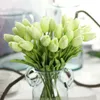 Mini Tulip Artificial Flower PU Real Touch Artificial Bouquet Fake Flower for Wedding Decoration Flowers Home Garden Decor
