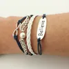 Multicouche Wrap Bracelet Inspiré Bracelet Arbre de vie Amour Coeur Croyez Infinity Bracelets pour Femmes Enfants Mode bijoux drop Ship