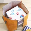 Portable Quilt Storage Bags Non Woven Folding House Room Storage Boxes Clothing Blanket Pillow Underbed Bedding Organizer Pouches BC BH0717