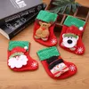 2020 Christmas stocking 24 styles Cute Candy Gift bag snowman santa claus deer bear santa sack christmas ornaments pendants