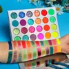 24 colori palette di ombretti paillettes opache bagliore luminoso ombretto pigmento fluorescente trucco cosmetici pigmento TSLM21365058