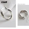 925 Sterling Silver Hoop örhängen för kvinnor Summertrend Round Earring Ear Piercing Korean Huggie Fashion Jewelry 200924271d