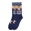 Creative Trump Calze rendono America Grande di nuovo National Bandiera Stars Stripes Calze Donne Divertenti Donne Casual Men Calze di cotone 100pcs Invia