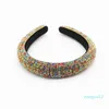 Wholesale -Full Crystal Headbands Hair Bands for Women Lady Shiny Padded Diamond Headband Hair Hoop Fashion Party Jewelry Accessories