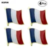 Франция Флаг Pin отворотом Pin Badge Брошь иконки 4PC
