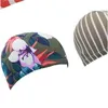 Nylon Swimming Cap Flower Pattern Printing Solid Color Shower Headgear Elastic Suitable Adult Water Proofing Hat Fashion 0 9dm G2