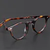 Runde Vintage Acetat Brillen Gregory Peck OV5186 Frauen verschreibungspflichtige Myopie Optische klare Rahmen Brillen Antiblau -Lichtlinsen T6734813