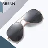 Sunglasses RBENN Classic Pilot Polarized Women Men Brand Designer Aviation Driving Sun Glasses Yellow Lense Night Vision Glasses12263y