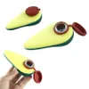 Commercio all'ingrosso 3.9 pollici Avocado bella pipa mini mano tubo di acqua di silicone tubo di fumo bong Tamponare Rig con ciotola di vetro