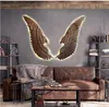 Wrought iron wings Novelty Items loft industrial office wall hanging retro wing decoration bar web celebrity background