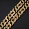 HOT Verkauf Hiphop Halskette Armband, 15mm Miami Kuba Kette, Diamante mens neckalce Kette, billig Diamant-Schmuck Großhandel NN09S