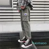 패션 엉덩이 엉덩이 바지 빈티지 컬러 블록 패치 워크 코듀로이 카고 하렘 바지 Streetwear Harajuku Jogger Sweatpant Cotton Trousers 2019