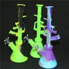 AK47 tuyau d'eau en silicone bangs en silicone Dab Rig avec bol en verre tabac à fumer bong cire plates-formes pétrolières barboteur d'herbes narguilés