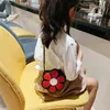 Cute Flower Style Girls Messenger Bag PU Leather 7 Colors Lovely Flower Children Bags Coin Bag Girls Bag M072