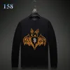 Brilliant Rhinestone Long Sleeves Tops Men T-shirt Crew Neck Streetwear Tee Slim Fit Casual Bottoming Shirts for Autumn