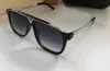 Moda srebrna czarna rama okulary przeciwsłoneczne szary soczewki gradientowe 0937 mężczyzn Square okulary przeciwsłoneczne okulary przeciwsłoneczne 0936 z pudełkiem