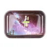 Cheap Metal Rolling Tray New Cartoon L size Rolling Tray Tobacco Cartoon Roll Trays Hand Roller Smoking Accessories Cigarette tool6645000