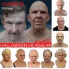 2020 New Old Man Mask Halloween Creepy Wrinkle Face Mask Halloween Costume Realistisk latex Masquerad Carnival Men FACE1931495