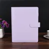 12 colori Blocco note A6 Notebook Binder Diary Handbook Shell Multi-funzione 6 Circle Ring Simple Portable Office Travel Record Book Cases