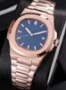 19 couleurs Mens Watch Automatic Self Wind Glide Sooth Second Hand Sapphire Glass Silver and Rose Gold Wistres Wristwatch5640859
