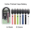 510 Filo Batteria Preriscaldare VV Vaper Pen Vertex Blister Package Kit 350mAh Tensione variabile per sigaretta ￩cartuccia elettronica