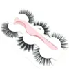 3 пары с 1 пинцерированием смешанных стилей 3D Mink Faily Enselashes Natural Long Lashes Wispies