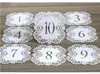 Numéros de Table de mariage romantique découpés au Laser, 100 pièces, cartes Holo, fournitures de fête, décoration de siège de mariage 6ZZ193231