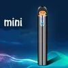 New Creative Mini Compact Electronic USB Heating Wire Arc Lighter Rechargeable Metal Cigarette Shaped Cigar Lighter Gadgets Men