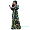 Vente chaude-Automne Femmes Maxi Robe Traditionnelle Africaine Imprimer Robe Longue Dashiki Élastique Élégant Dames Moulante Vintage Chaîne Imprimer Plus la taille